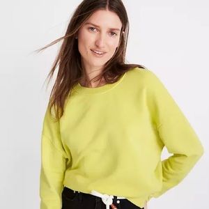 Madewell MILES Teal Raglan Sweatshirt